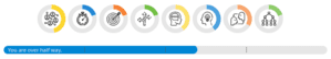 career assessment progress circles for personality characteristics