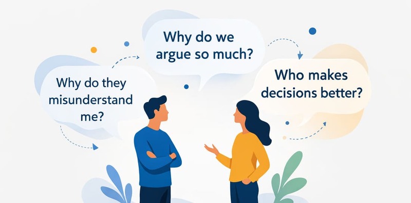 Personality comparison questions between two people