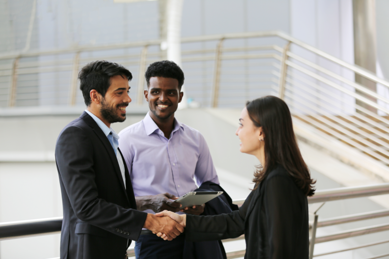 college students preparing for a job shadowing experience 