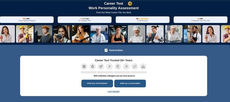 CareerFitter's exploring career details section